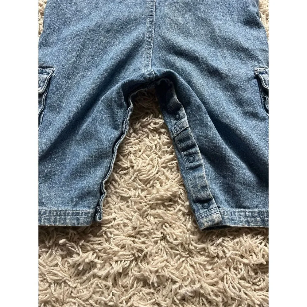 Vintage Embroidered Winnie The Pooh Tigger Overalls  18M Denim Football 68